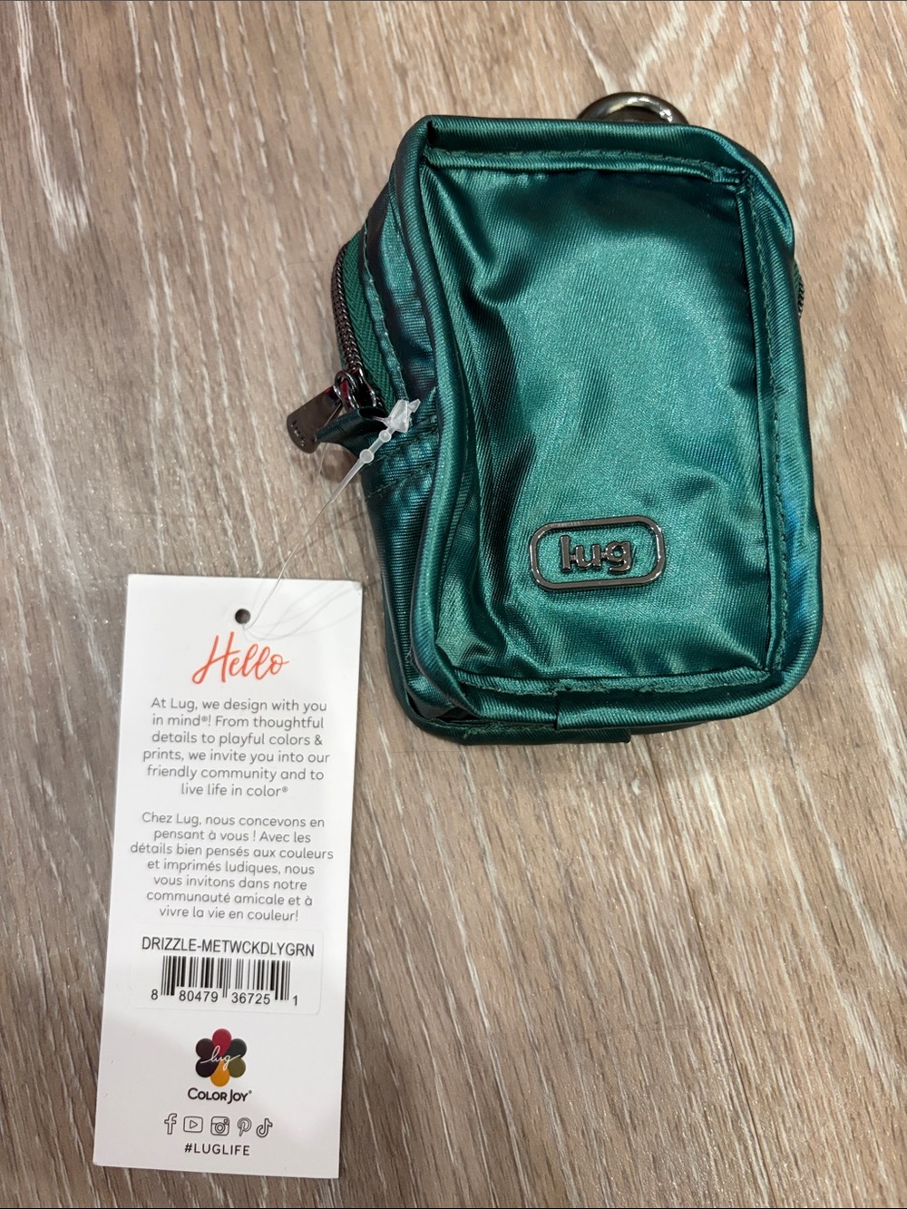 NWT DRIZZLE LUG METALLIC WICKEDLY GREEN